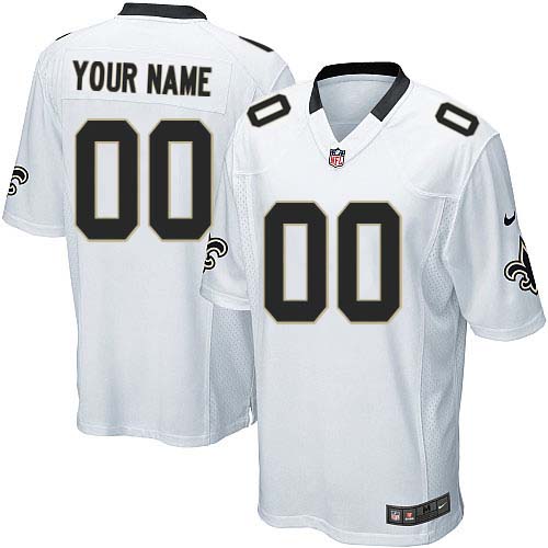 Nike New Orleans Saints Customized White Stitched Youth NFL Jersey